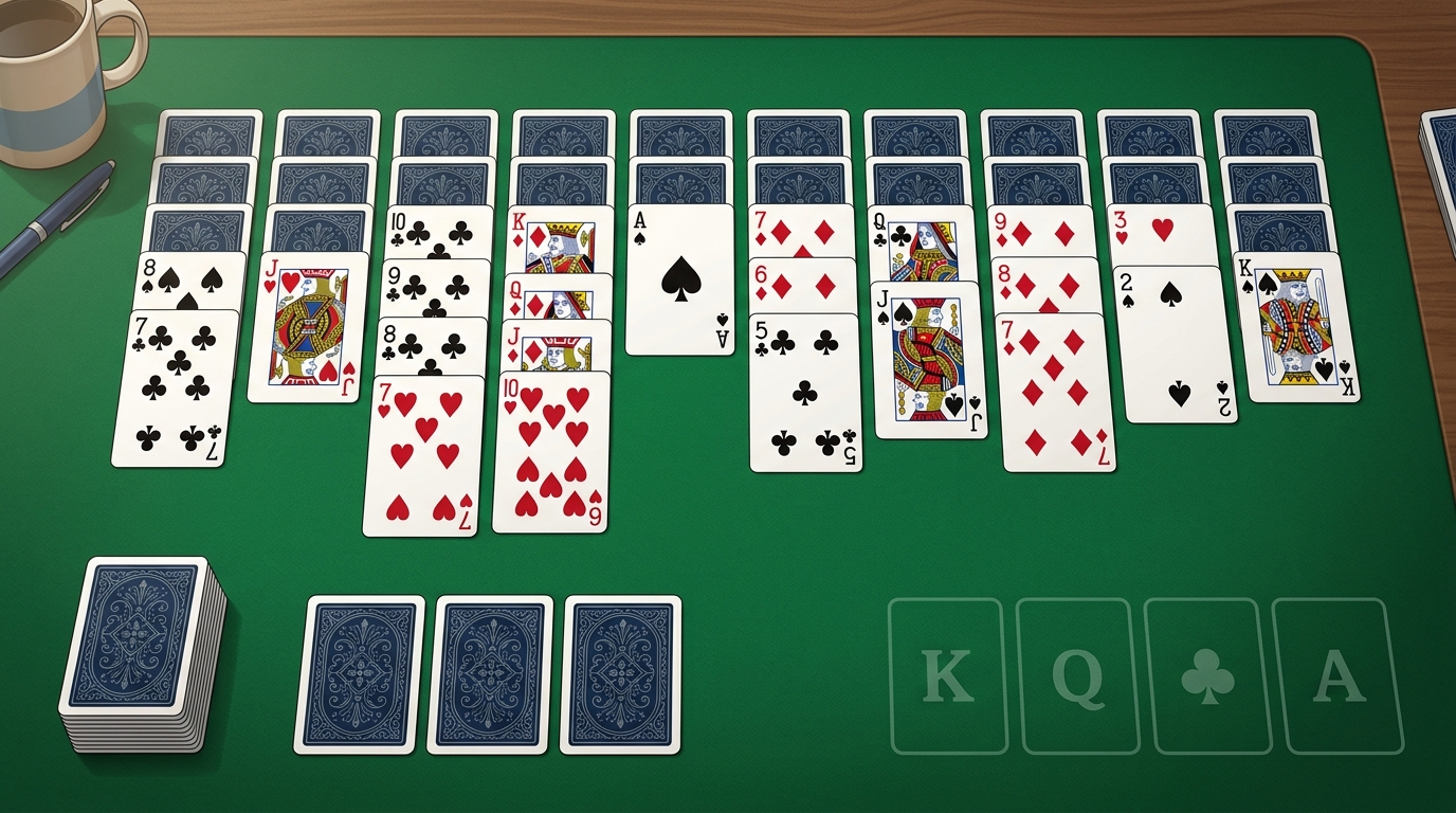 spider solitaire strategy two moves image