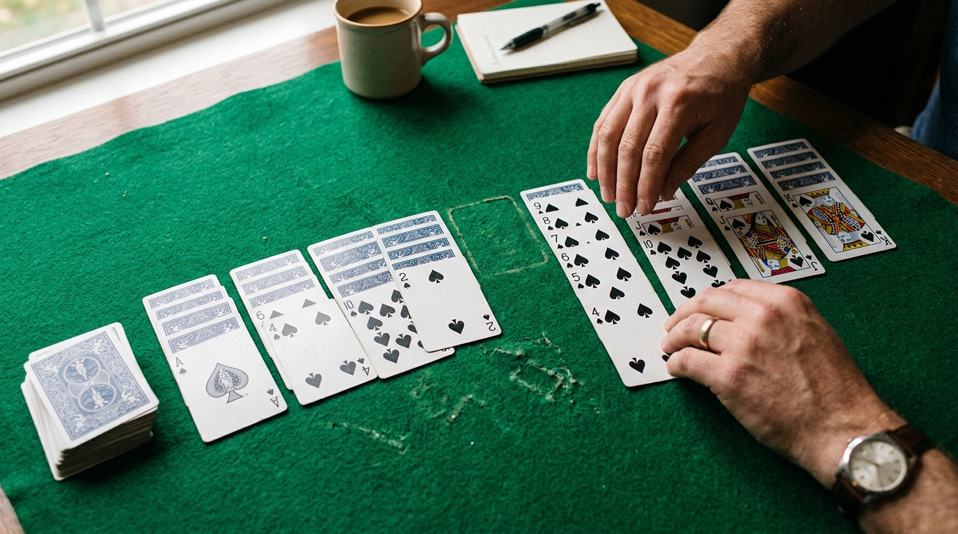 Spider solitaire 2 strategy illustration for Spider Solitaire 2
