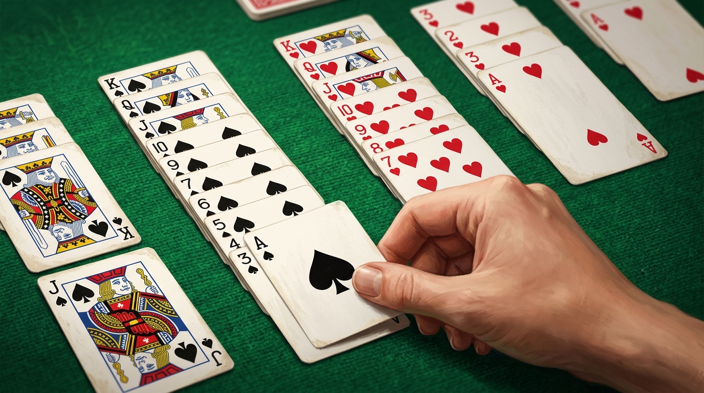 spider solitaire strategy two moves image