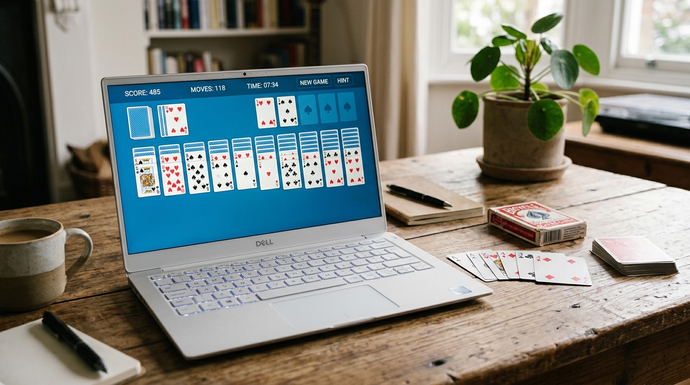 two suit spider solitaire illustration for Spider Solitaire 2